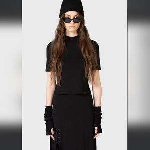 Killstar Black Short Sleeve Top